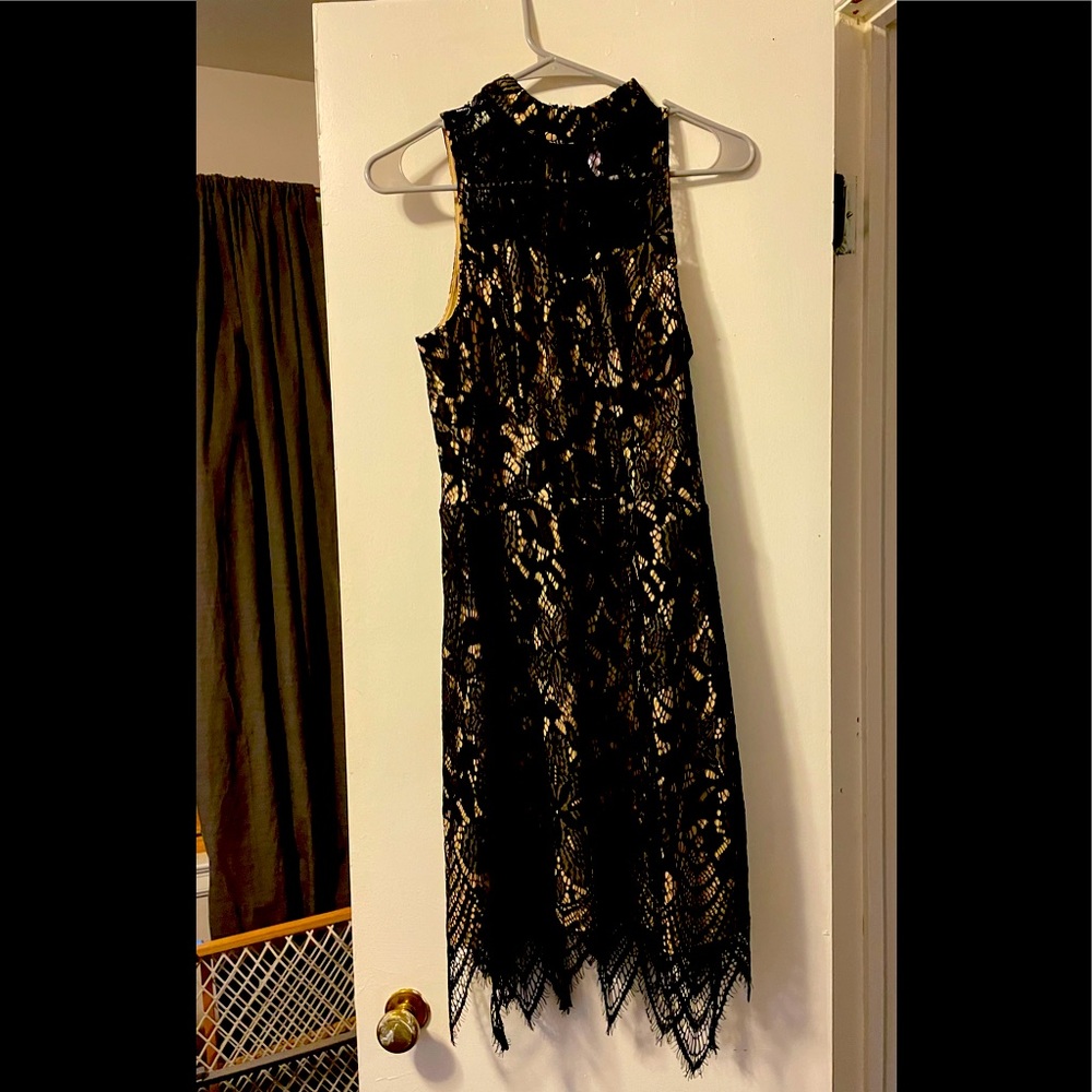 Black lace dress